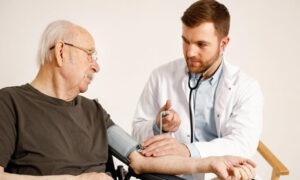How is the elderly patient care at home?